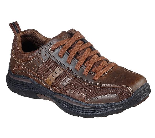 Zapatos Sin Cordones Skechers Hombre - Expended Marrones WVOMI6842